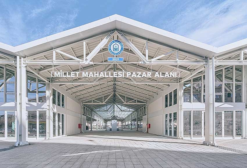 Ytong Paneller ile yapılmış Modern Bir Pazar Alanı Projesi